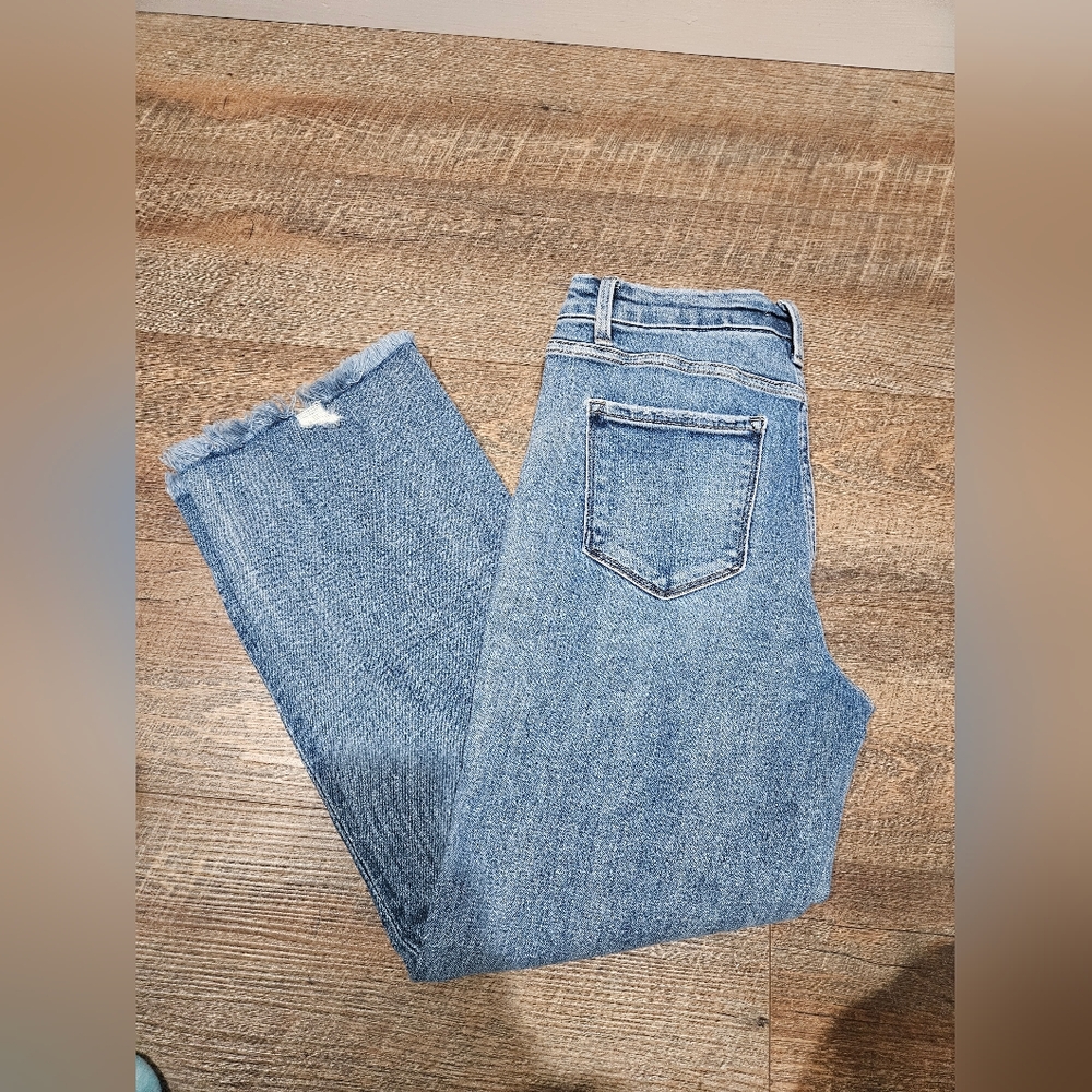Vervet Women's Classic Straight Leg Jeans - Blue - Picture 4 of 9